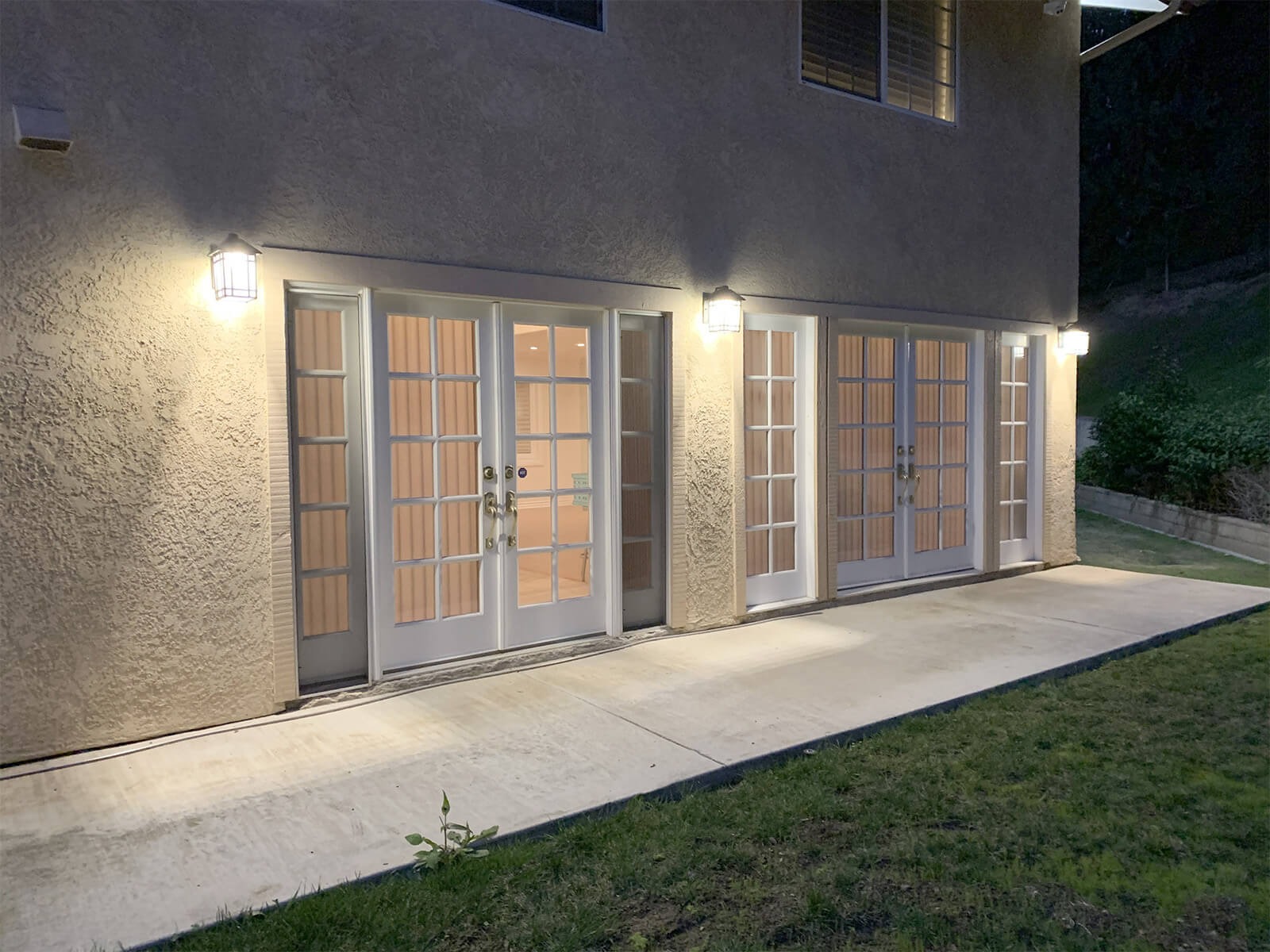 Backyard lighting upgrade completed by Modern America Electric