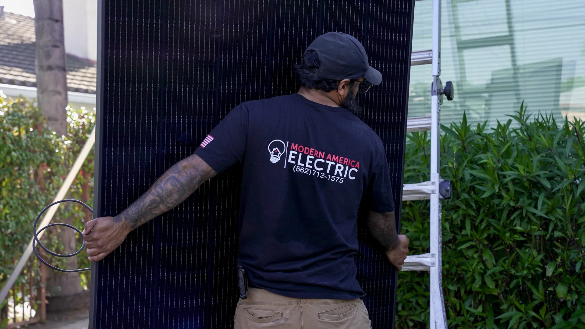 Solar installation project by Modern America Electric